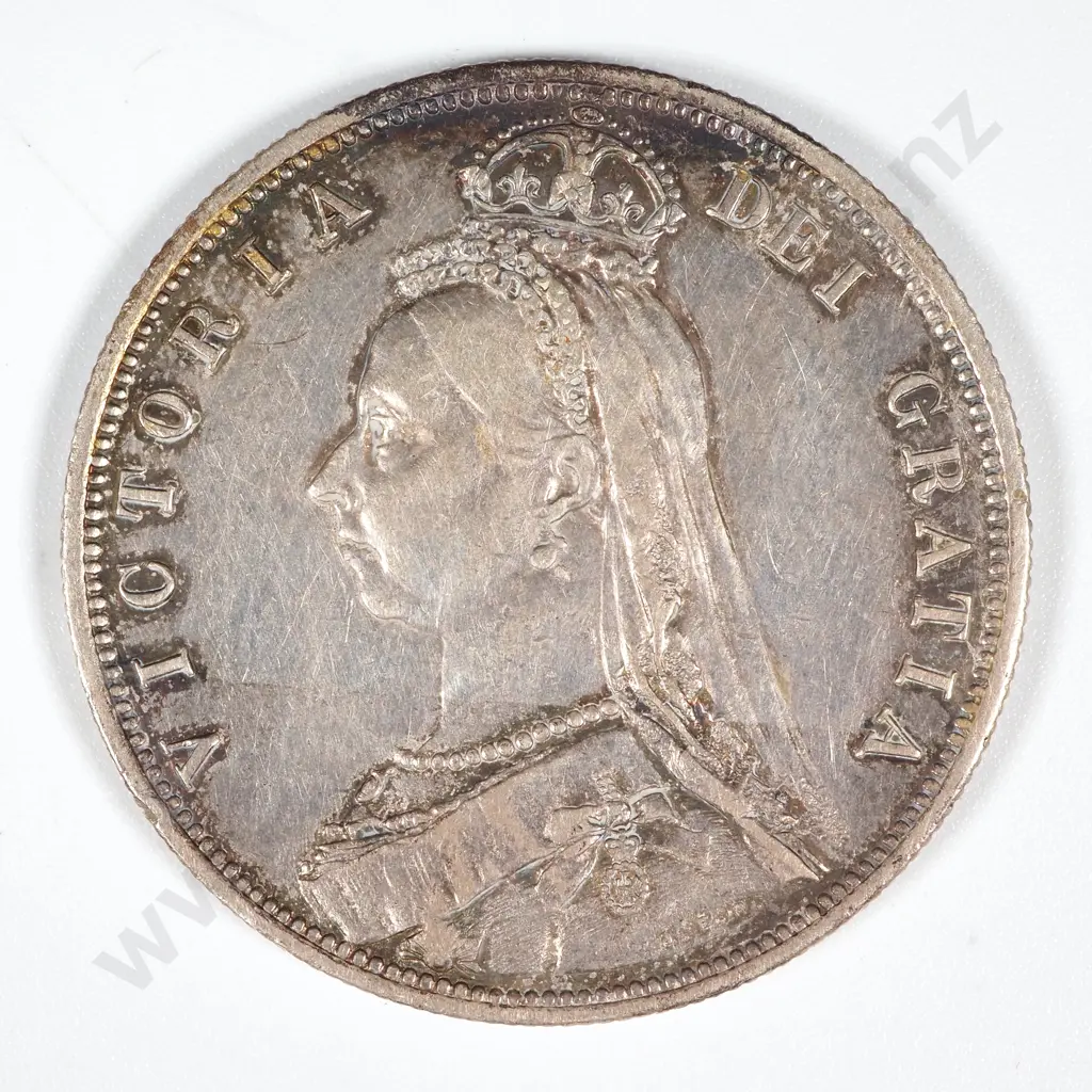 1887 United Kingdom Jubilee Head Halfcrown - EF CV 40 GBP  Image 1++
