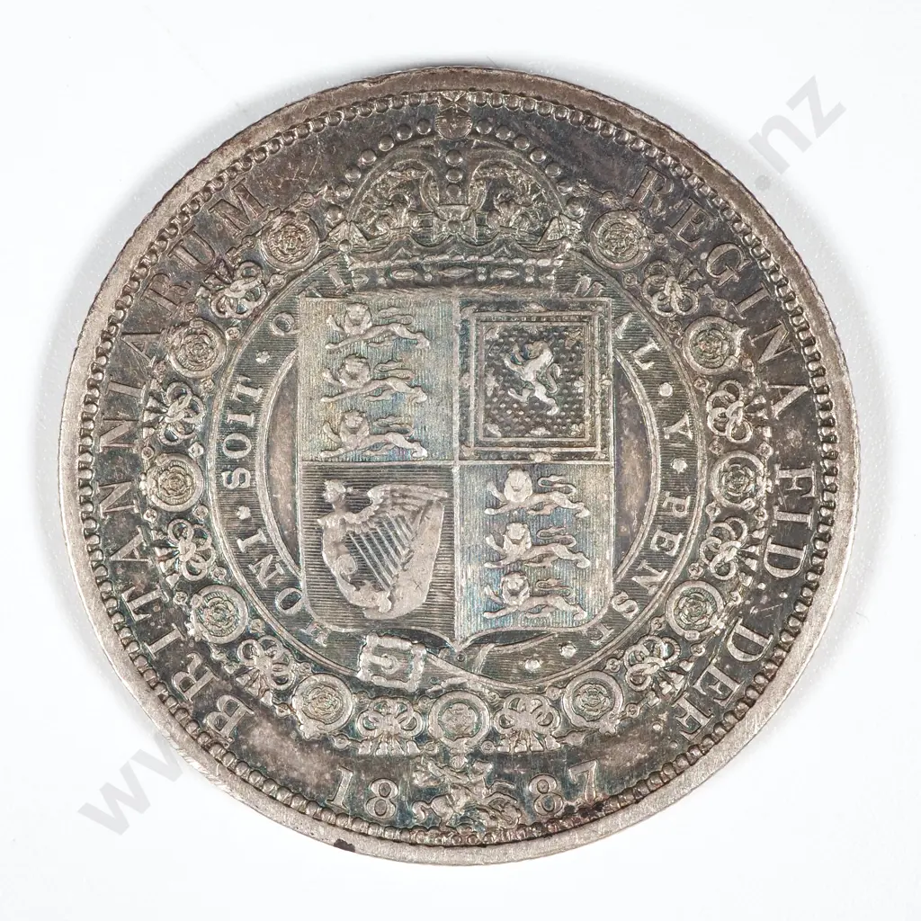 1887 United Kingdom Jubilee Head Halfcrown - EF CV 40 GBP  Image 1++