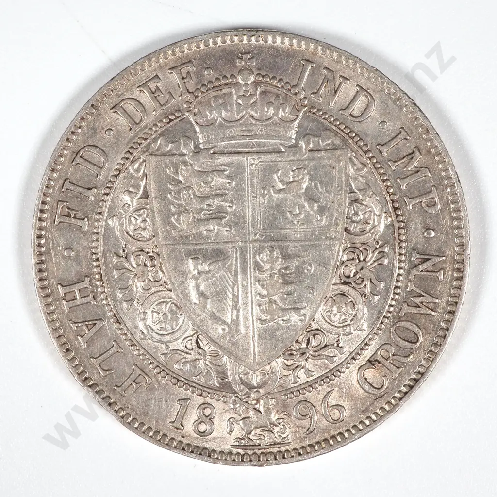 1896 United Kingdom Half Crown  Image 1++