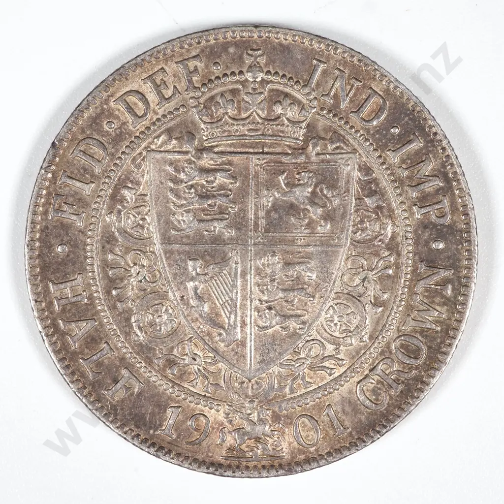 1901 United Kingdom Half Crown Image 1++