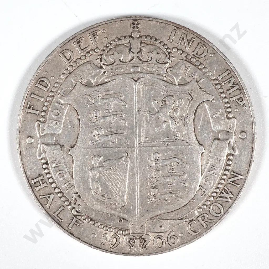 1906 United Kingdom Halfcrown - F Image 1++