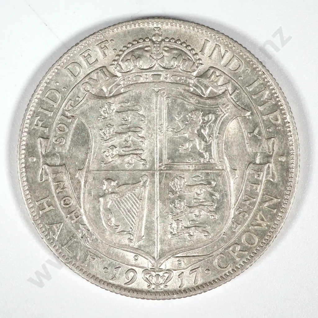1917 United Kingdom Halfcrown - AUNC CV 90 GBP  Image 1++