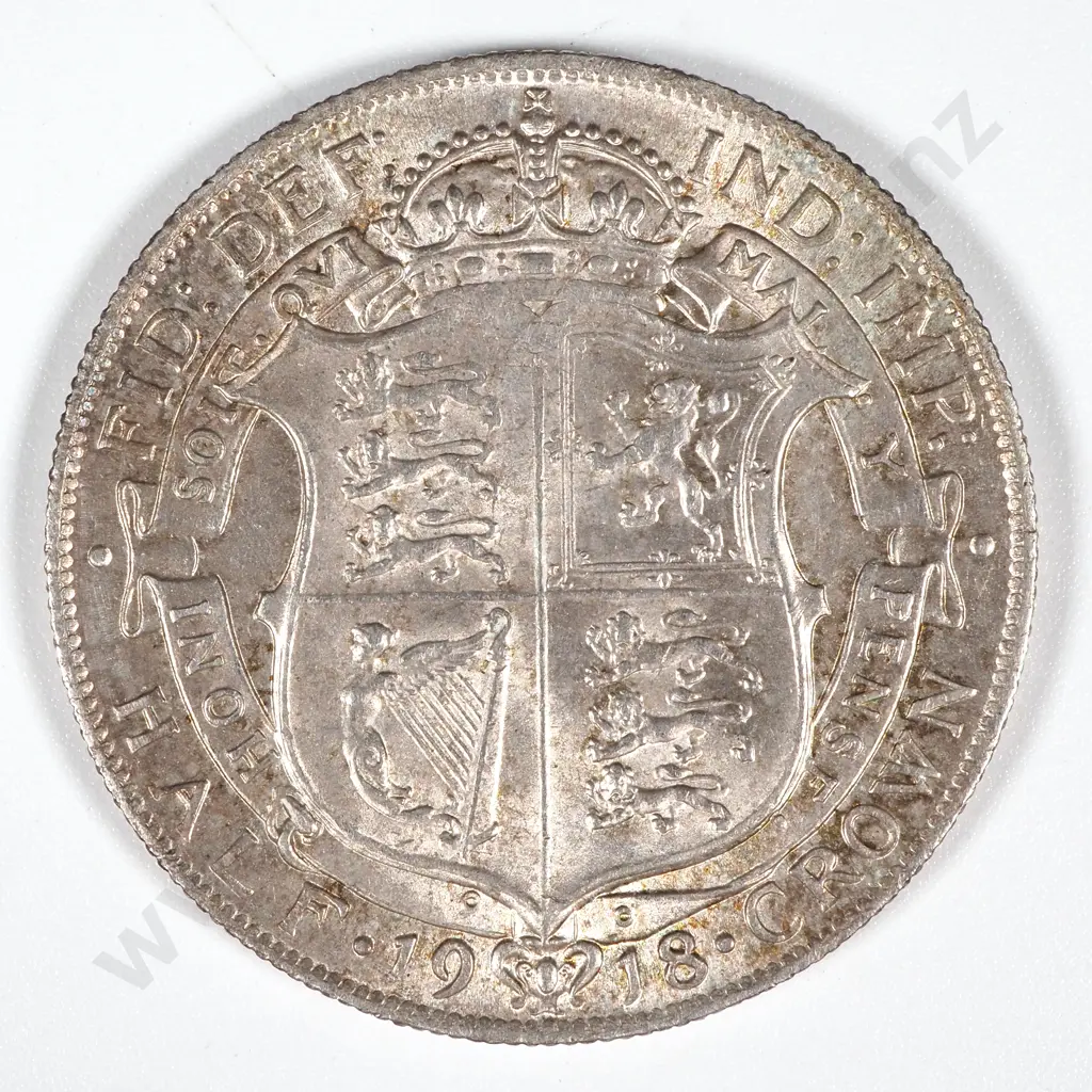 1918 United Kingdom Halfcrown - AUNC CV 70 GBP  Image 1++