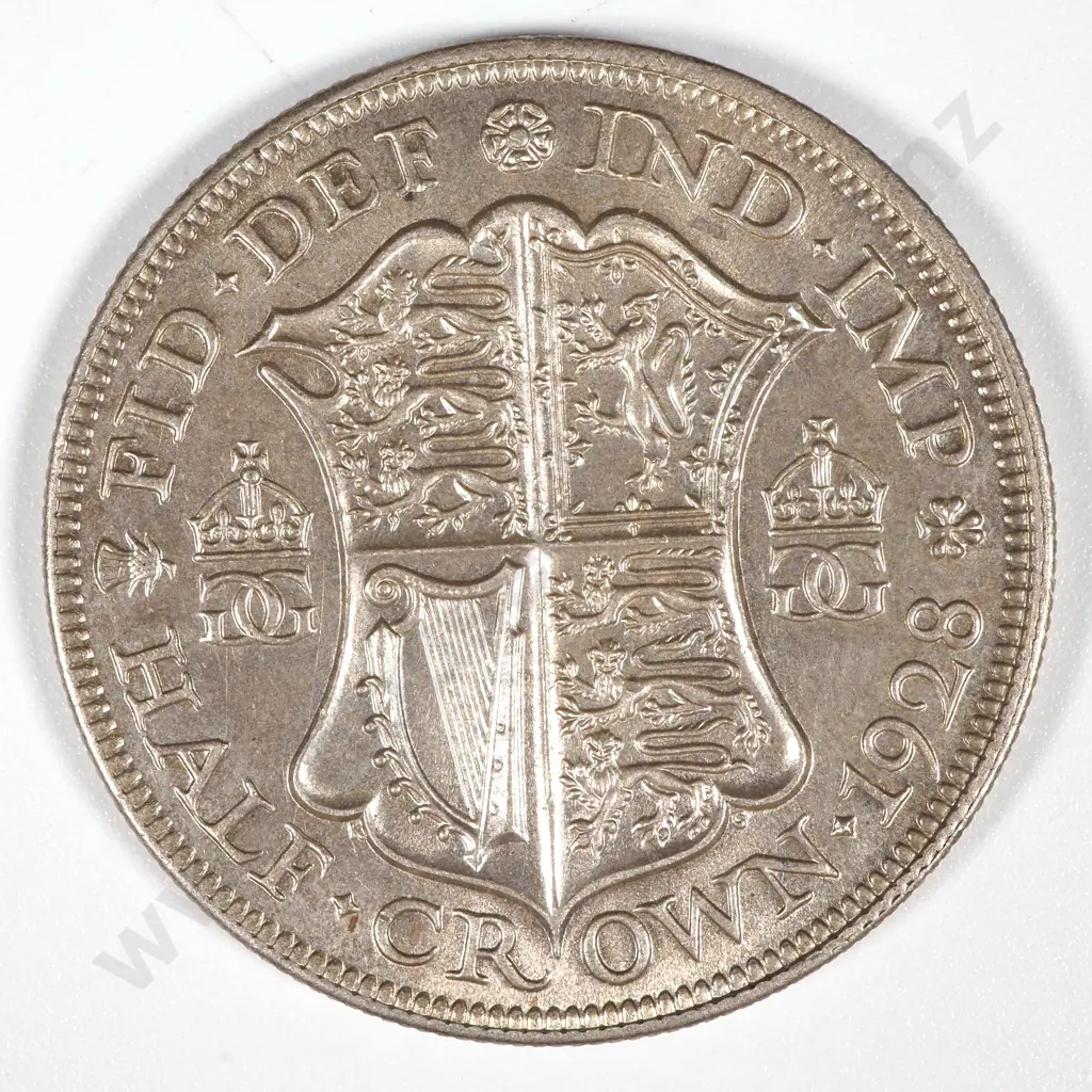 1928 United Kingdom Halfcrown - EF  Image 1++