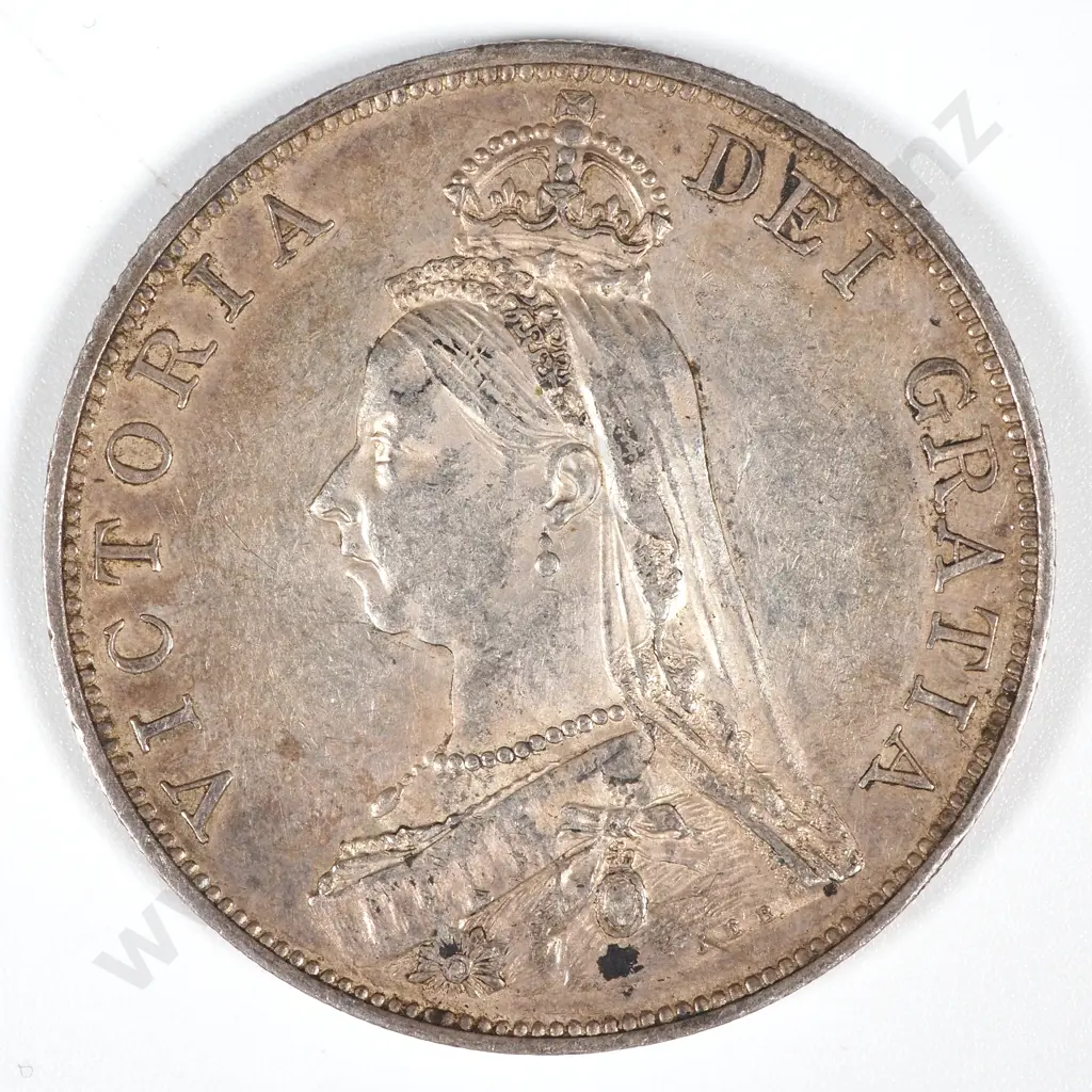1887 United Kingdom Double Florin - EF CV 75 GBP  Image 1++