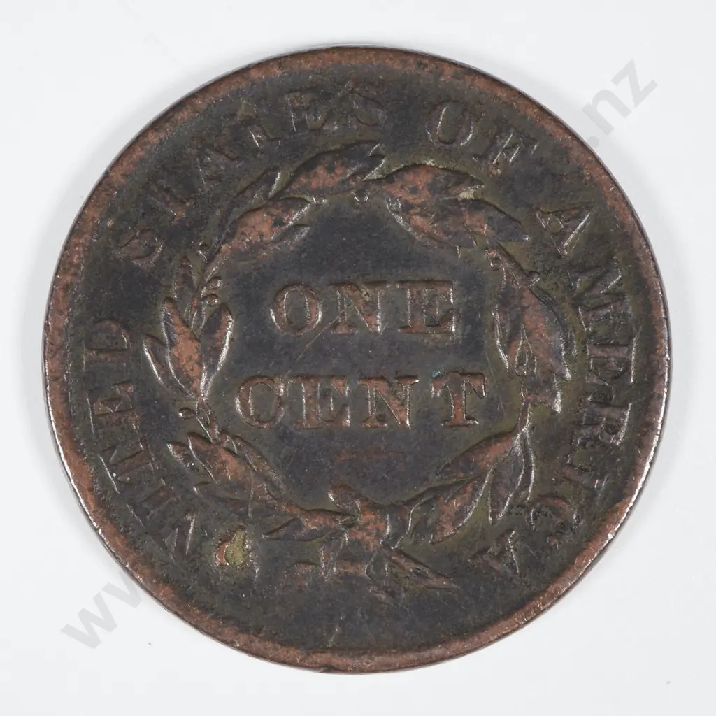 1837 United States of America One Cent - F CV 55 USD Image 1++