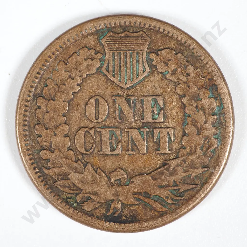 1860 United States of America Indian Head Copper One Cent  Image 1++
