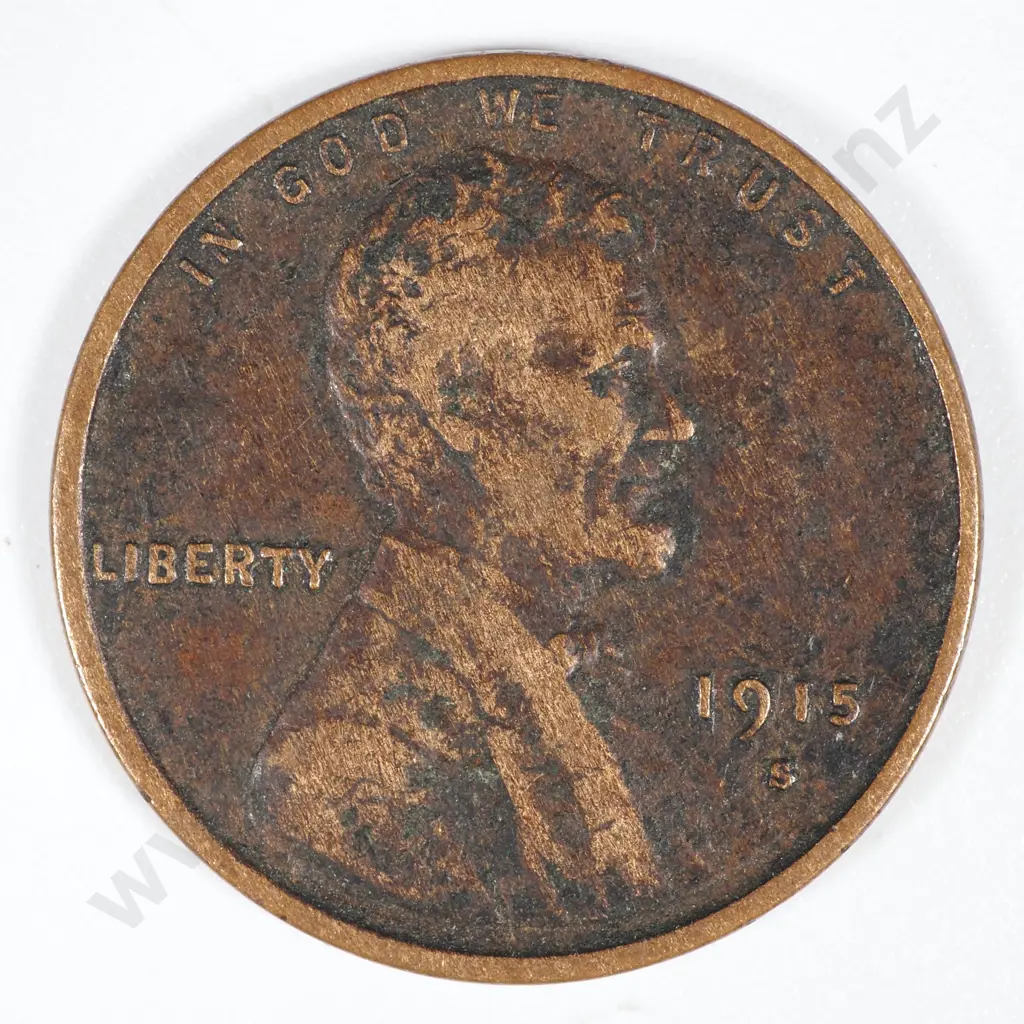 1915 S United States of America One Cent - F CV 37 USD Image 1++