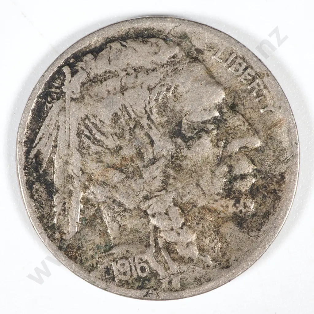 1916 D United States of America Nickel - VF CV 59 USD Image 1++