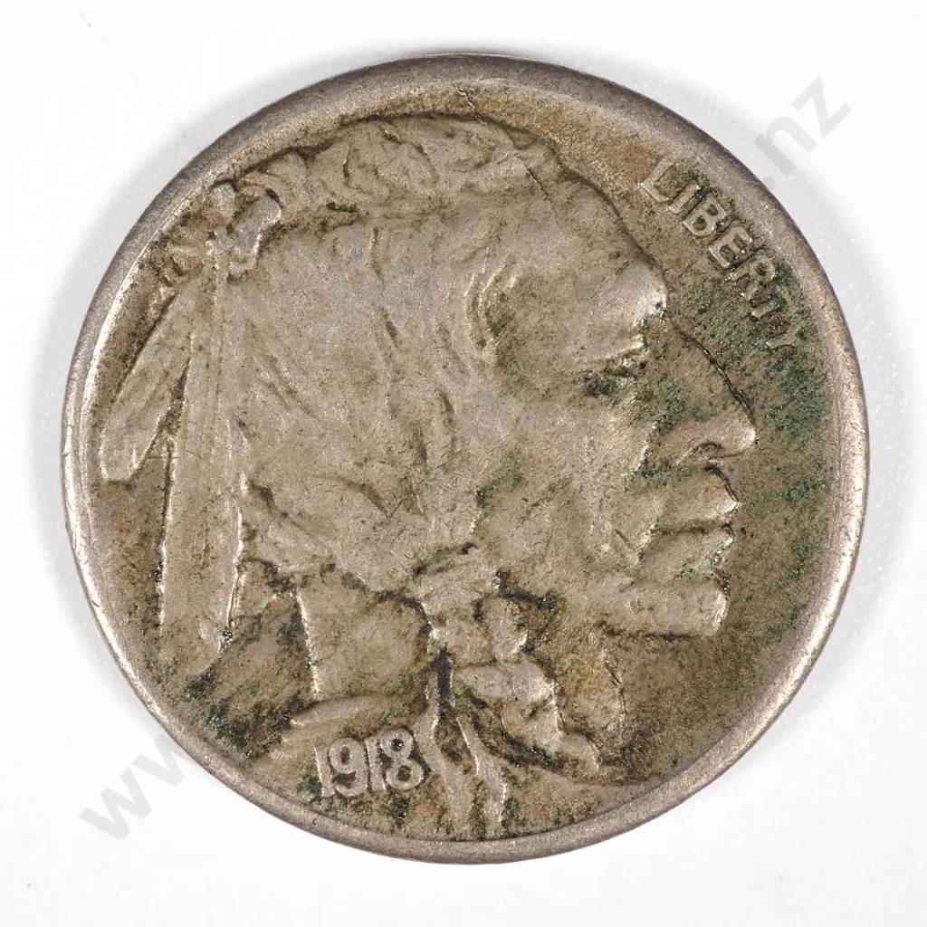 1918 S United States of America Nickel - VF CV 129 USD Image 1++