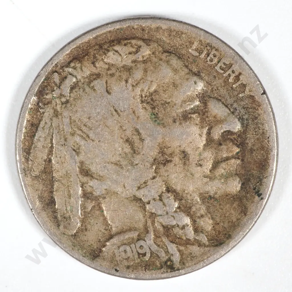 1919 S United States of America Nickel - VF CV 129 USD Image 1++