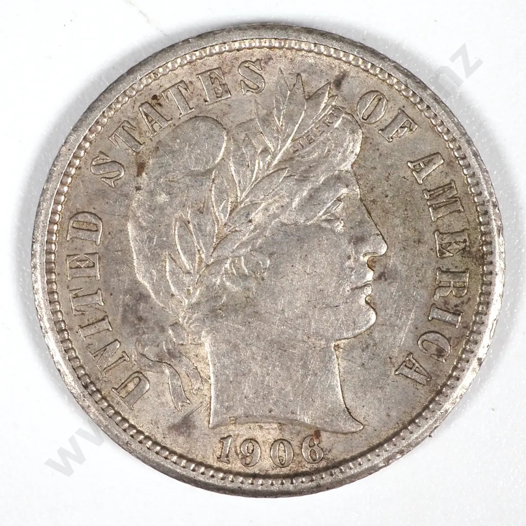 1906 S United States of America Dime - EF  Image 1++