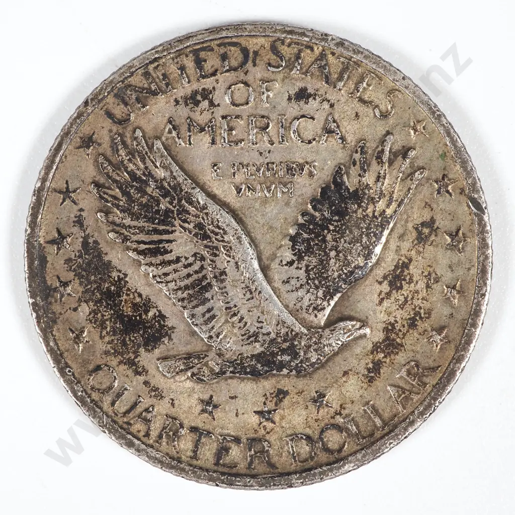 1918 United States of America Quarter Dollar - VF CV 45 USD Image 1++