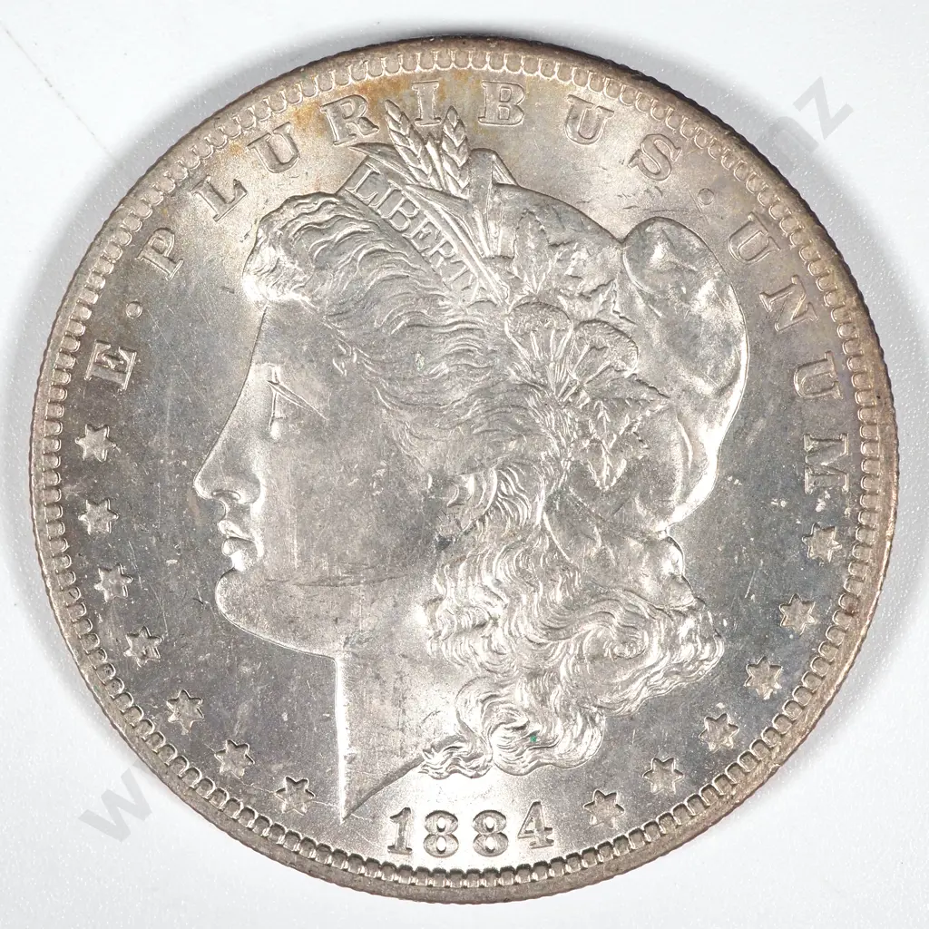 1884 O United States of America Morgan Dollar - UNC CV 85 USD Image 1++