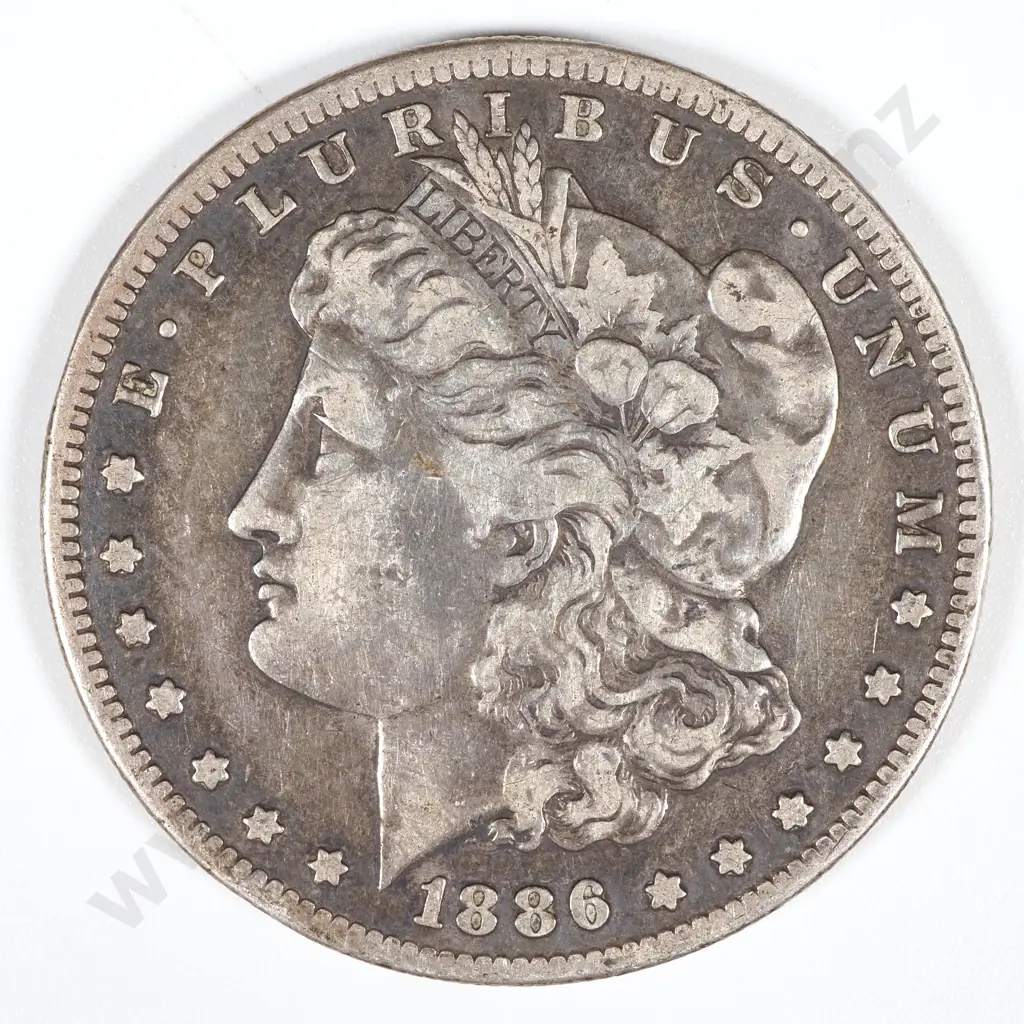 1886 S United States of America Morgan Dollar Image 1++