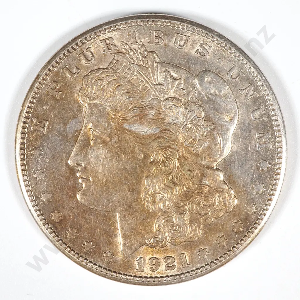 1921 S United States of America Morgan Dollar - AUNC CV 70 USD Image 1++