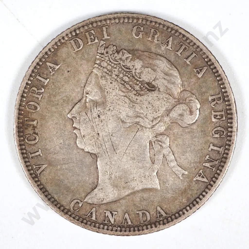1882 Canada Silver 25 Cent  Image 1++