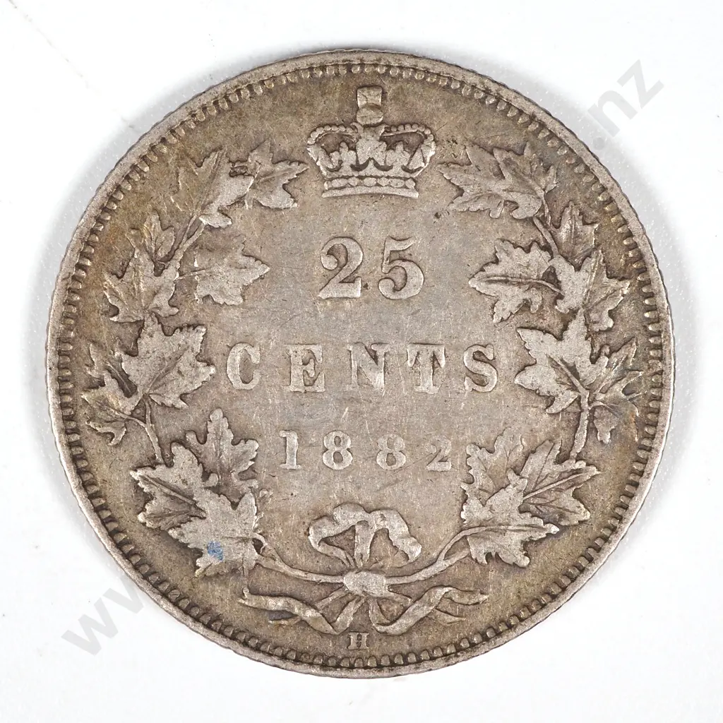 1882 Canada Silver 25 Cent  Image 1++