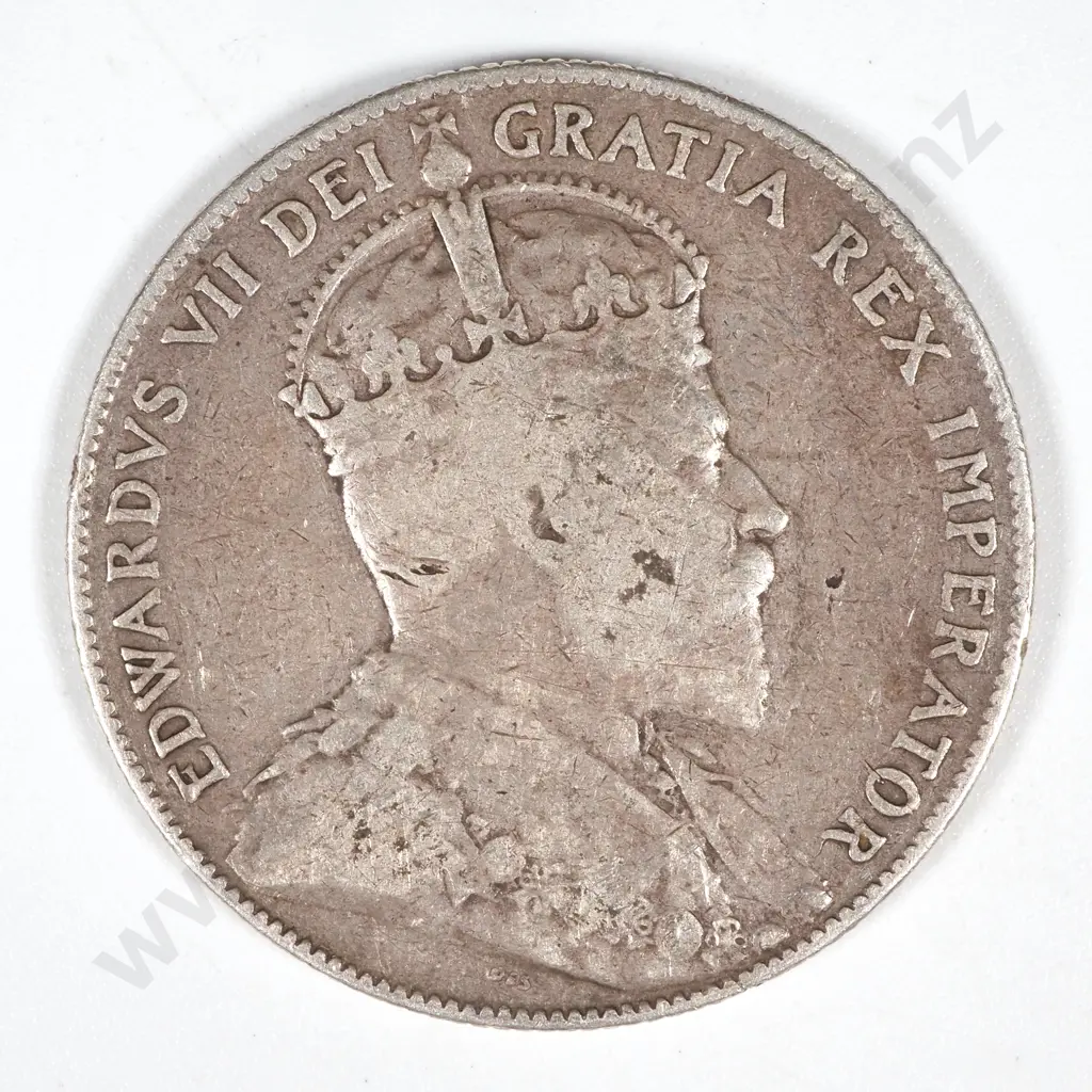 1903 Canada 50 Cent Edward VII Coin Image 1++