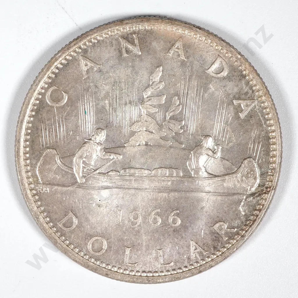 1966 Canada Silver One Dollar - UNC Image 1++