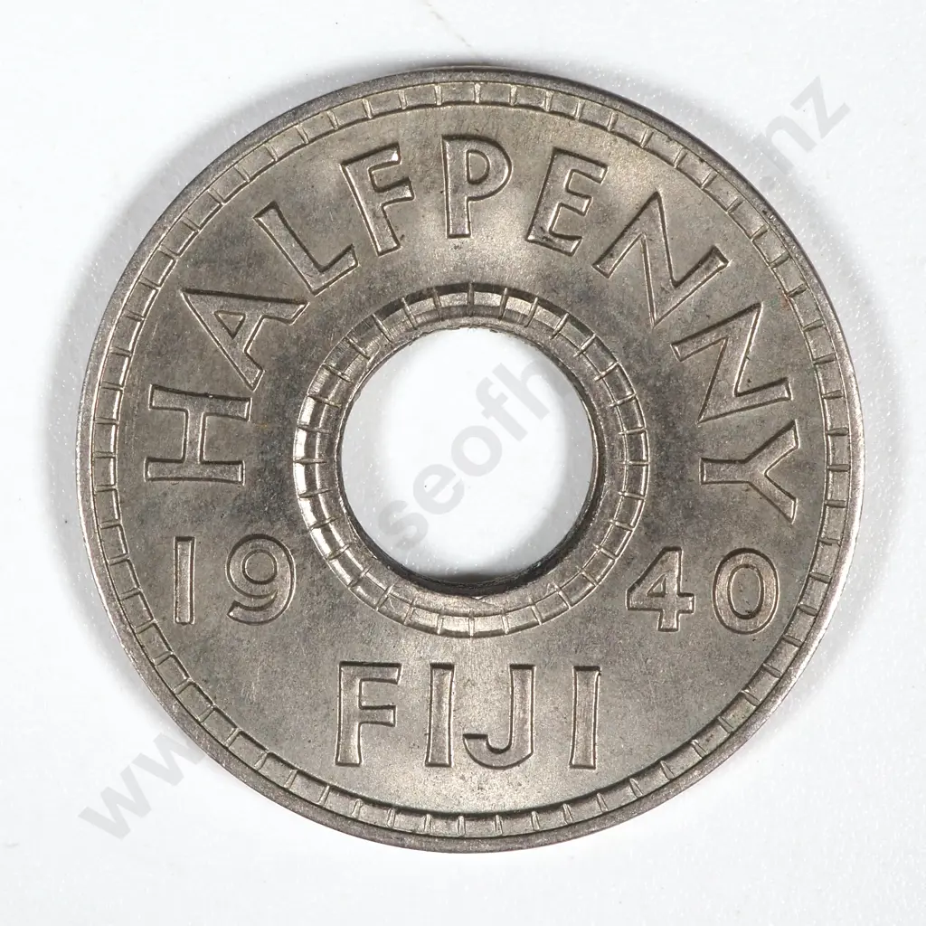 1940 Fiji Halfpenny - UNC  Image 1++
