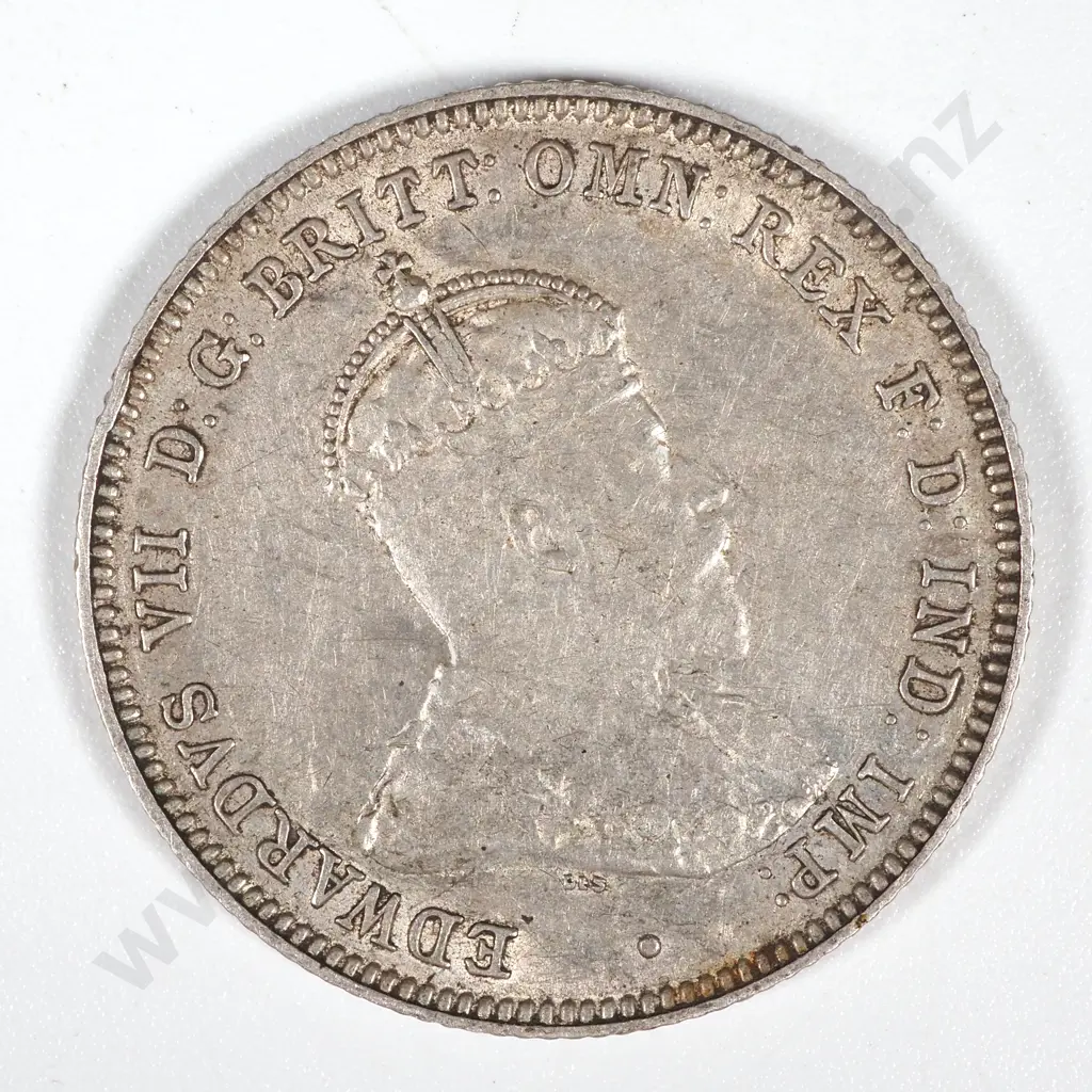 1910 Australia Shilling - First Year  Image 1++