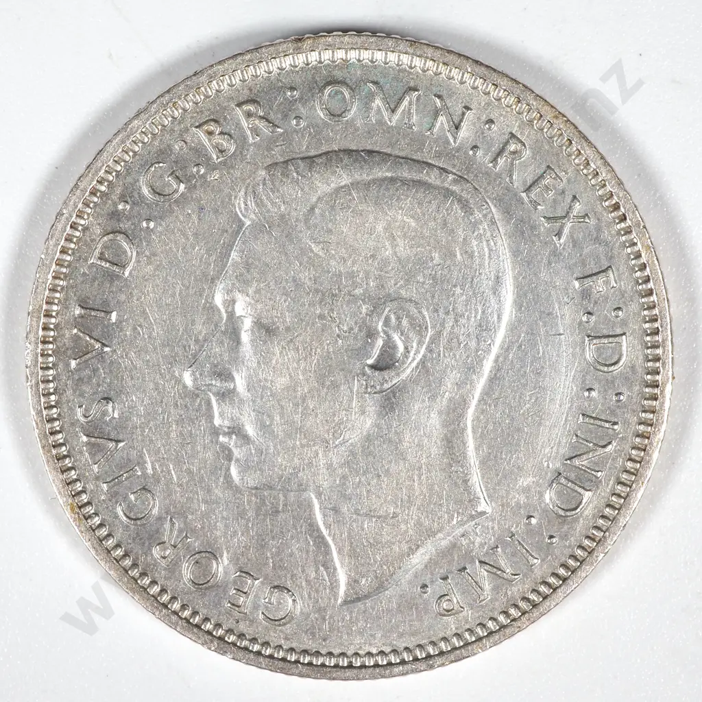 1939 Australia Florin - Low Mintage Image 1++