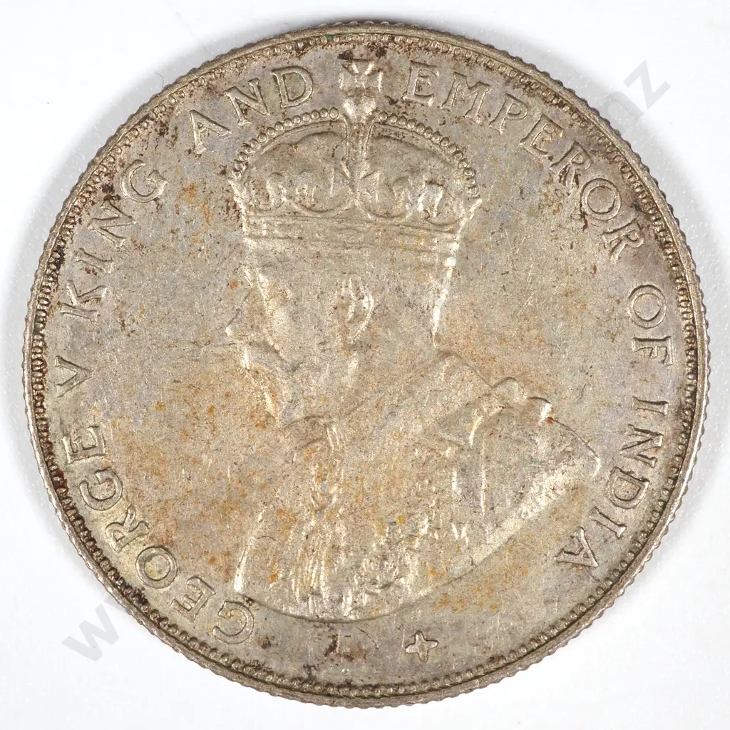 1920 Straits Settlements 50 Cents - EF Image 1++