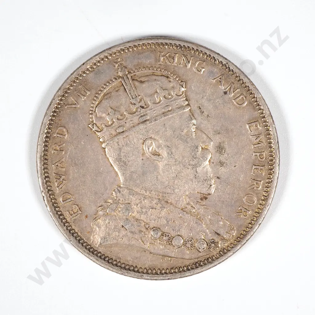 1904 Straits Settlements One Dollar - EF Image 1++