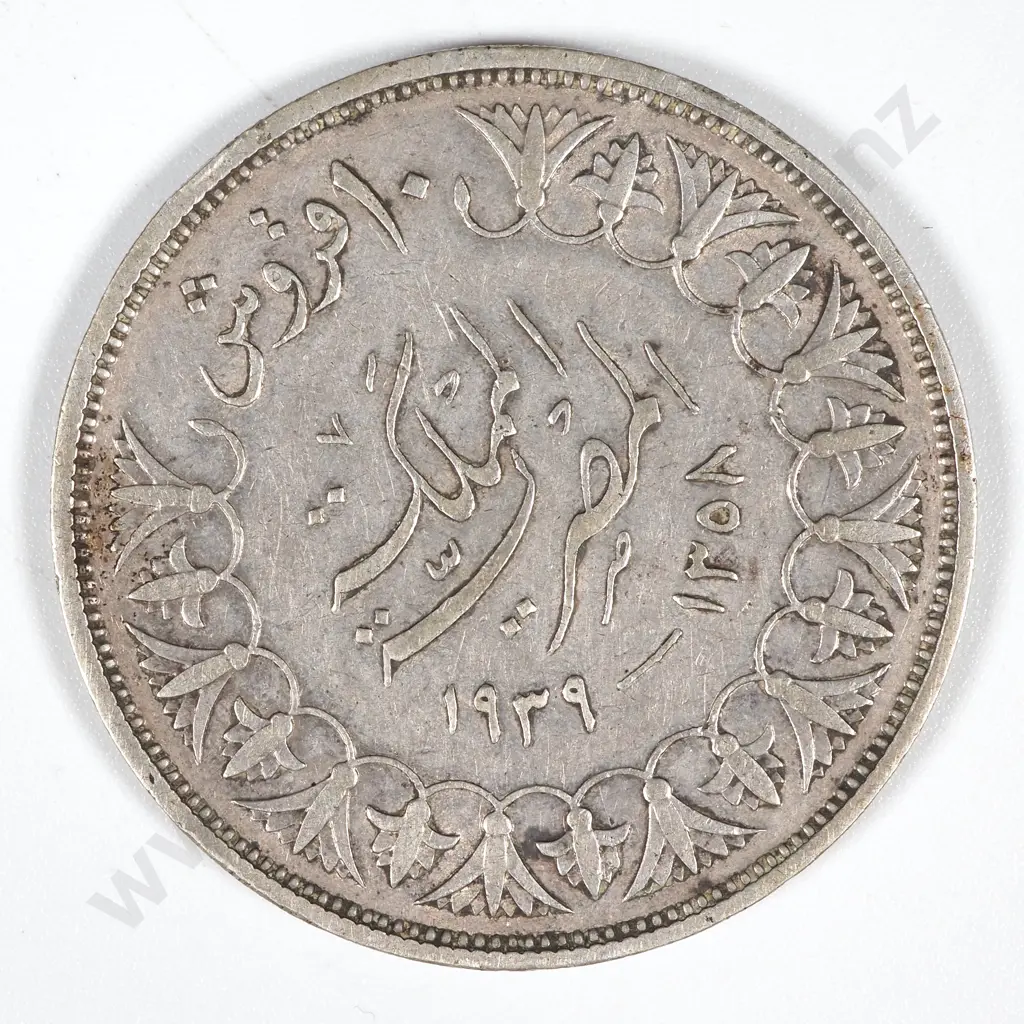 1939 Ten piastres - VF  Image 1++