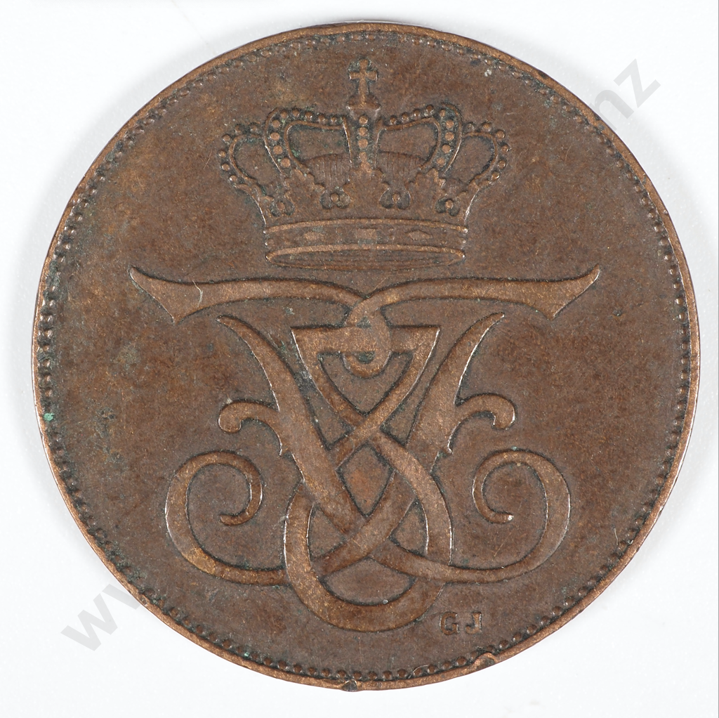 1912 Denmark Five Ore - VF  Image 1++