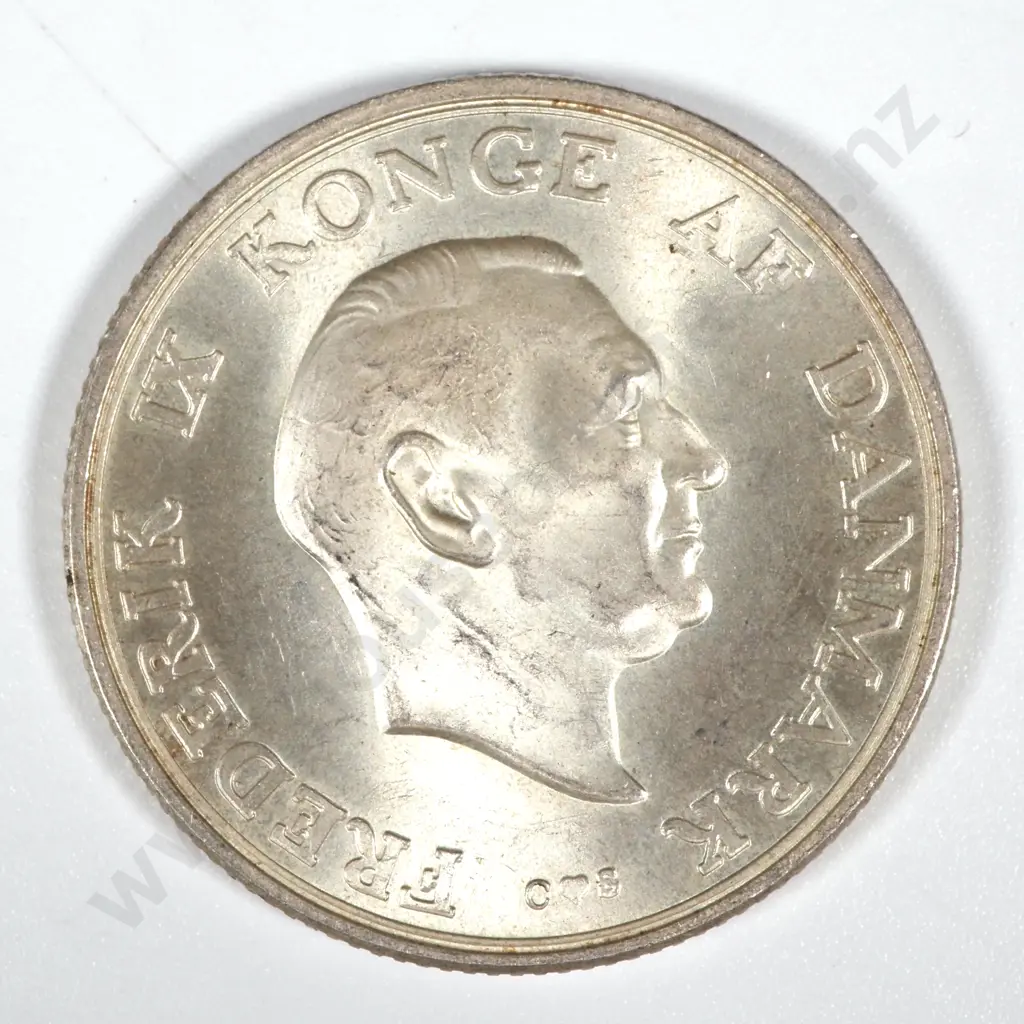 1958 Denmark Two Kroner - UNC  Image 1++