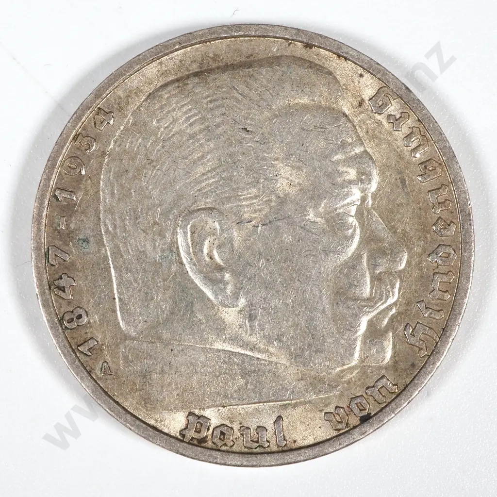 1935 A Germany Five Marks - EF Image 1++