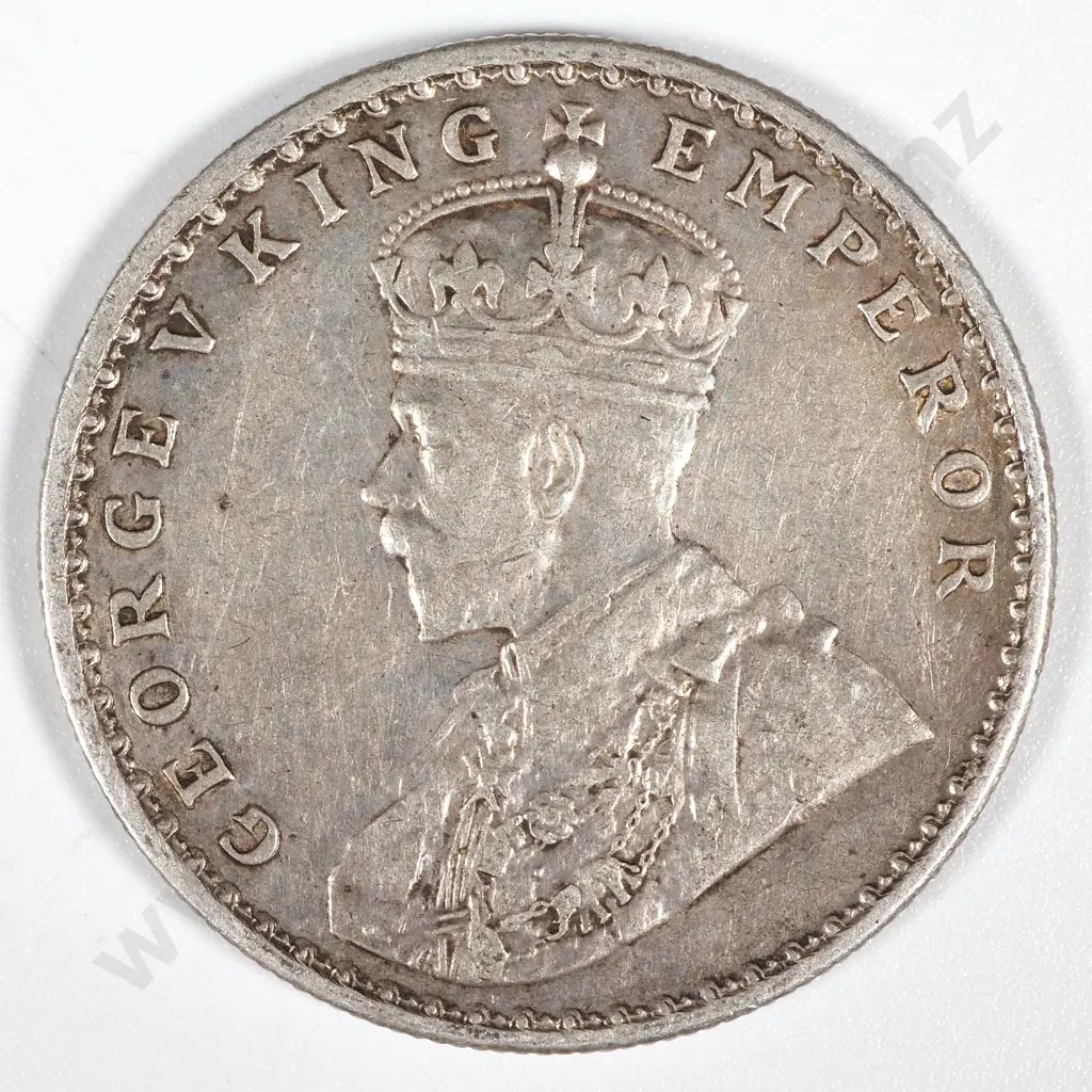 1918 India One Rupee - VF  Image 1++