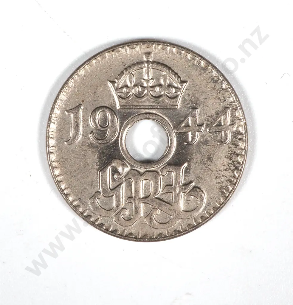 1944 New Guinea Threepence - UNC Image 1++