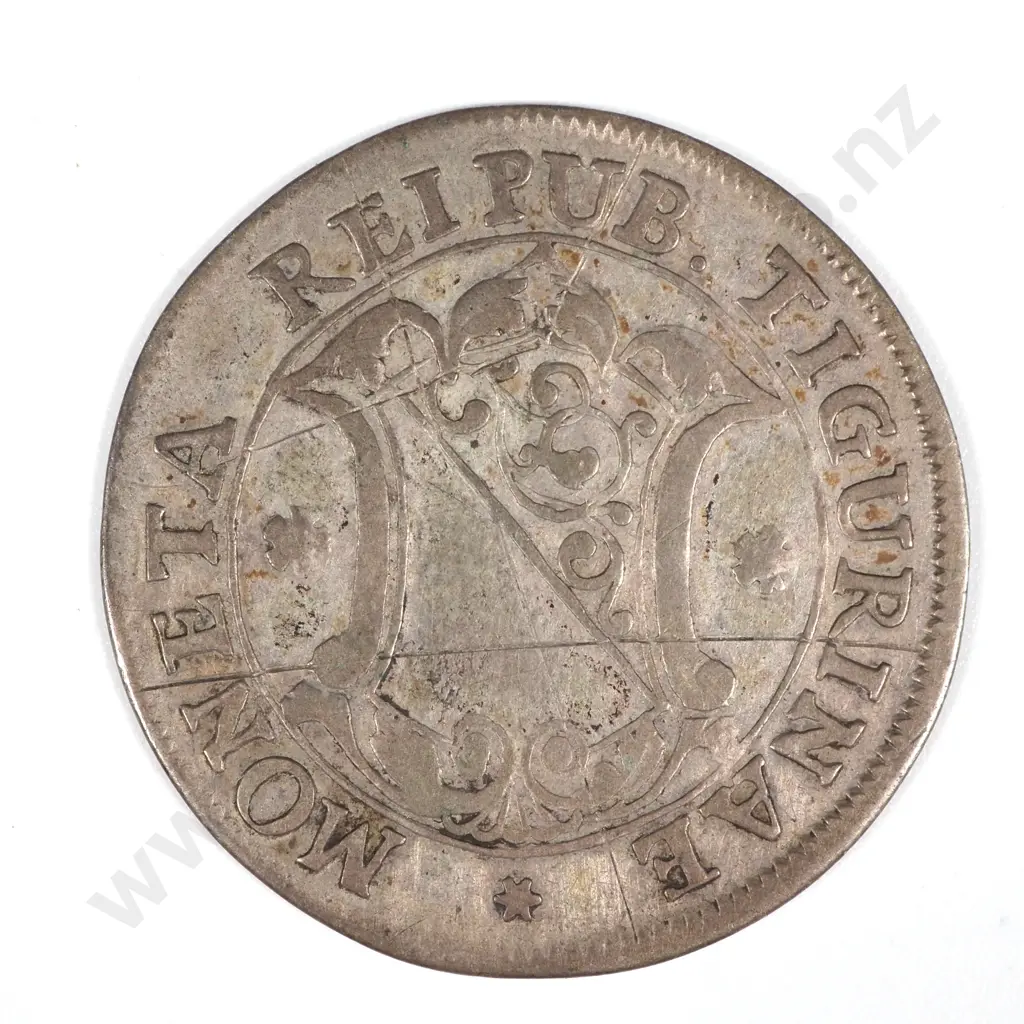 1736 Switzerland 10 Schilling - Obverse has scratches  Image 1++
