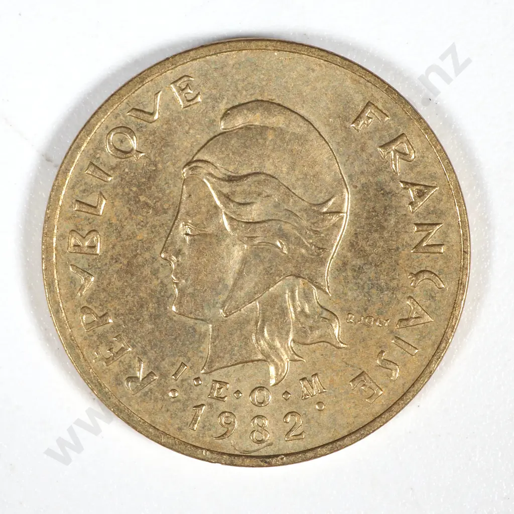 1982 New Hebrides One Franc - UNC  Image 1++