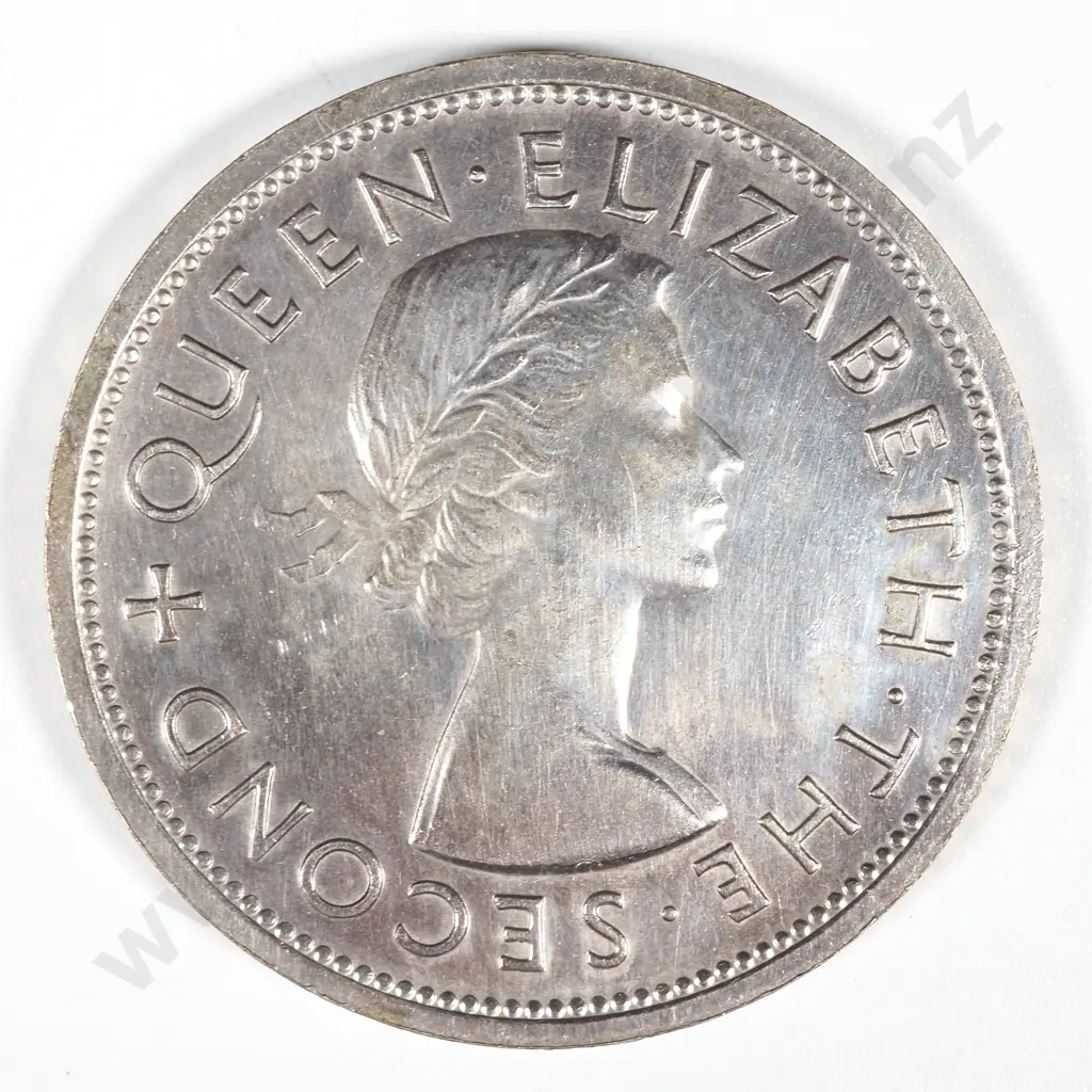 1953 Southern Rhodesia Silver Crown  Image 1++
