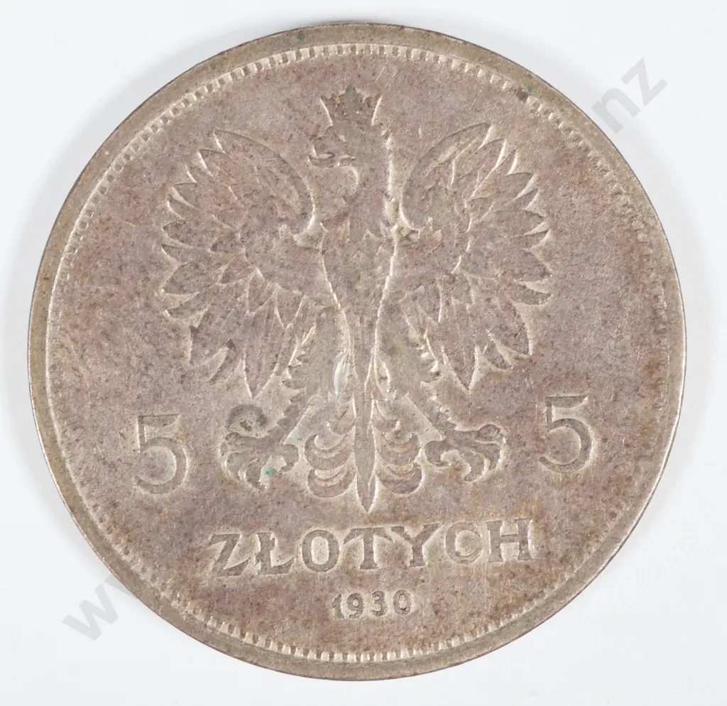 1930 Poland 5 Zlotys - Commemorative Coin  Image 1++