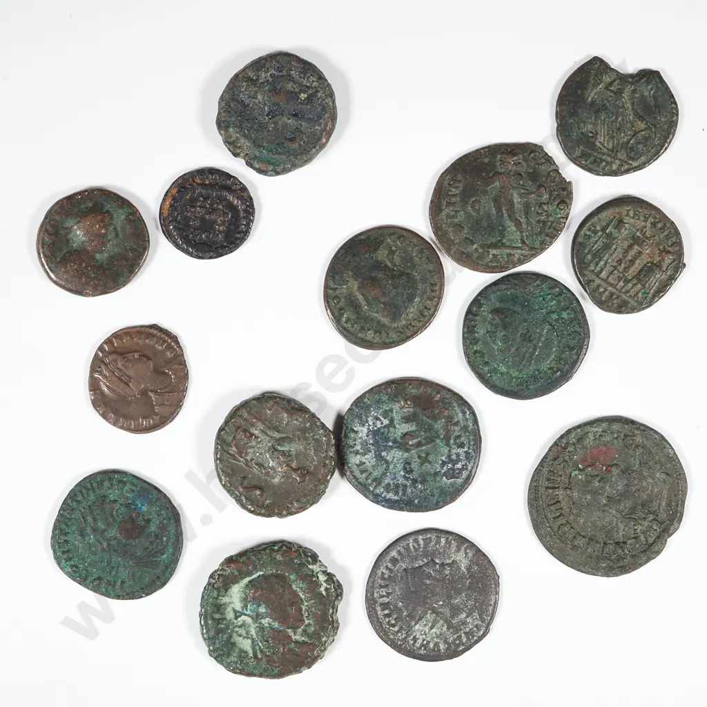 16 Unidentified Ancient Coins Image 1++