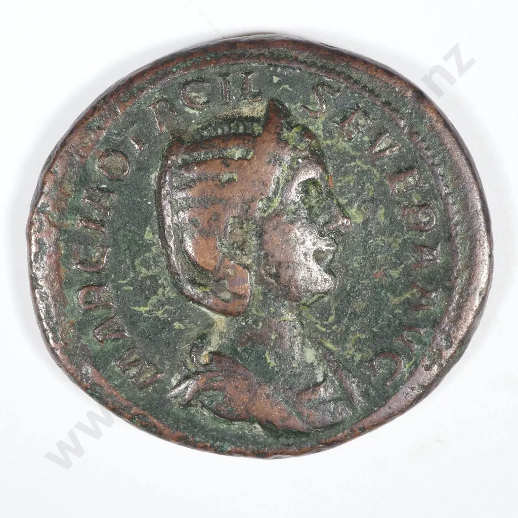 Ancient Roman Copper Coin, Marcia Otacilia Severa Sestertius 242-249 AD - 25-27.5: 11.07 Grams  Image 1++