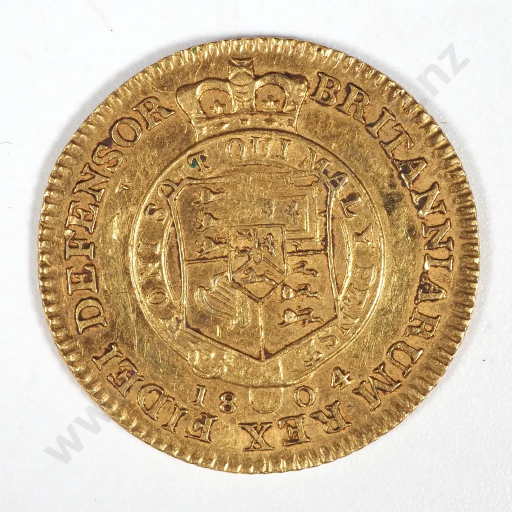 1804 United Kingdom Half Guinea - VF Image 1++