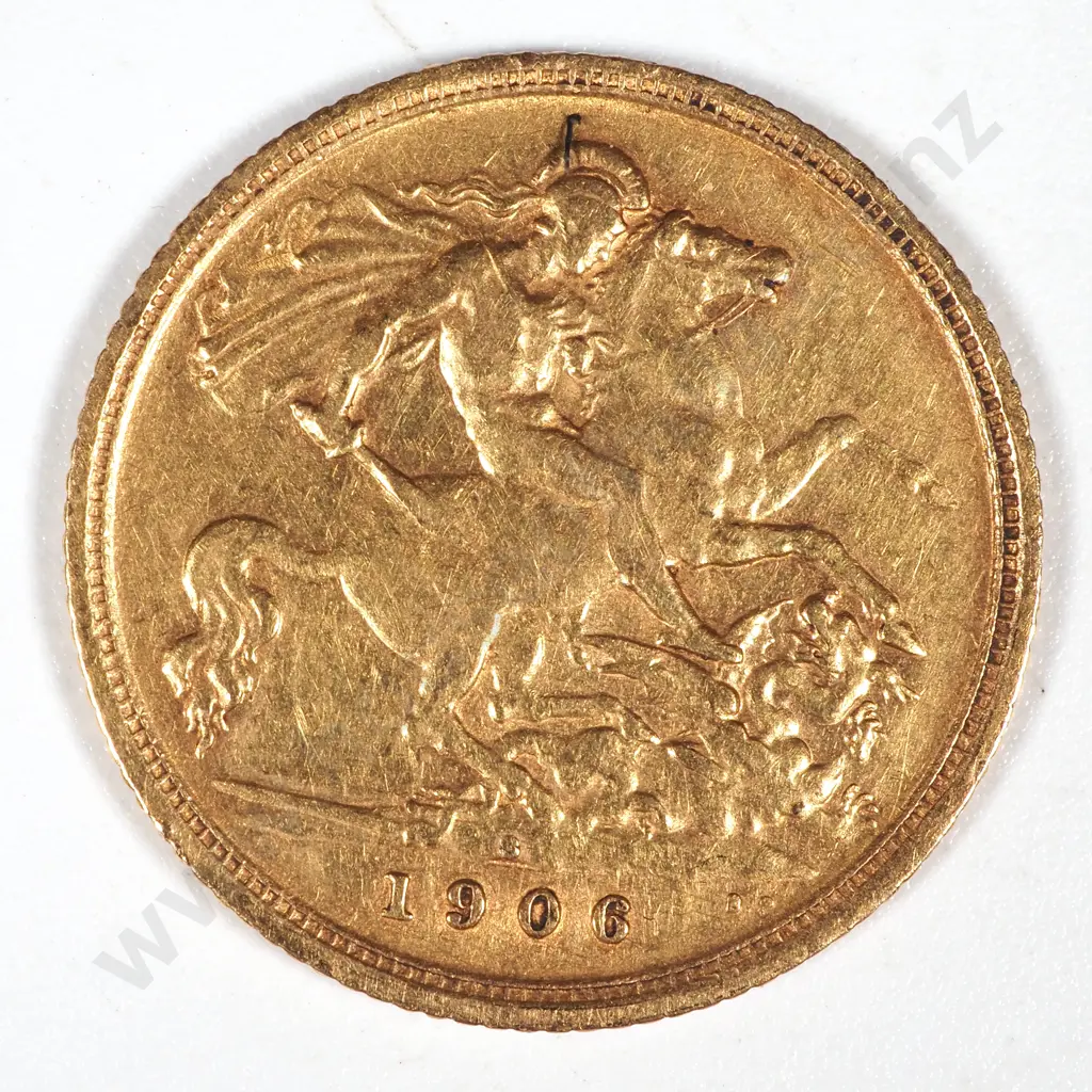 1906 Sydney Half Sovereign  Image 1++