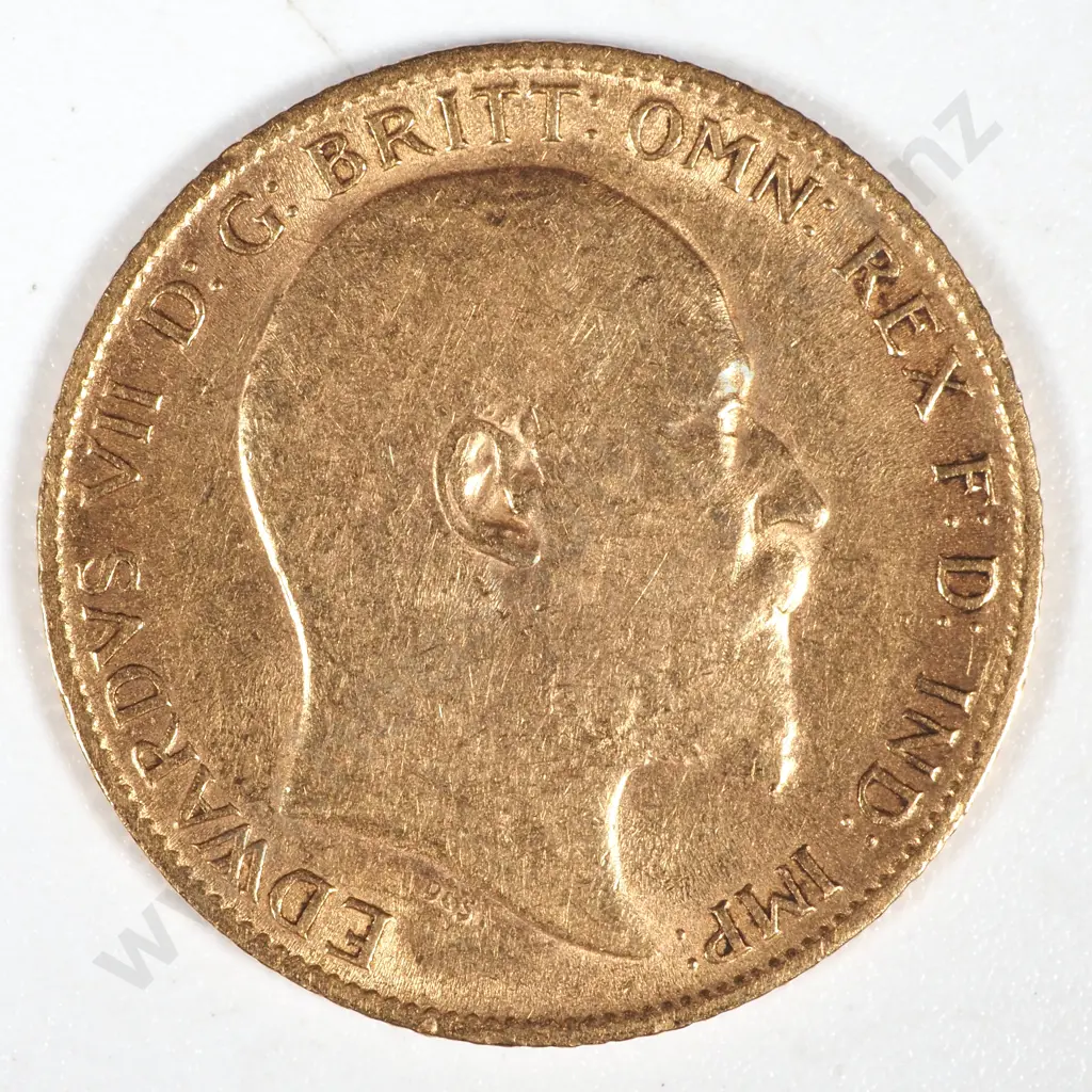 1910 United Kingdom Half Sovereign Image 1++