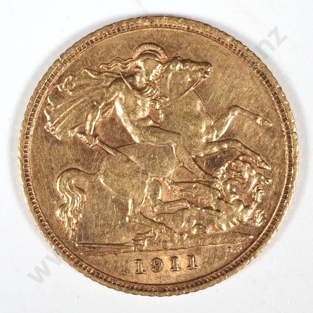 1911 Sydney Half Sovereign Image 1++