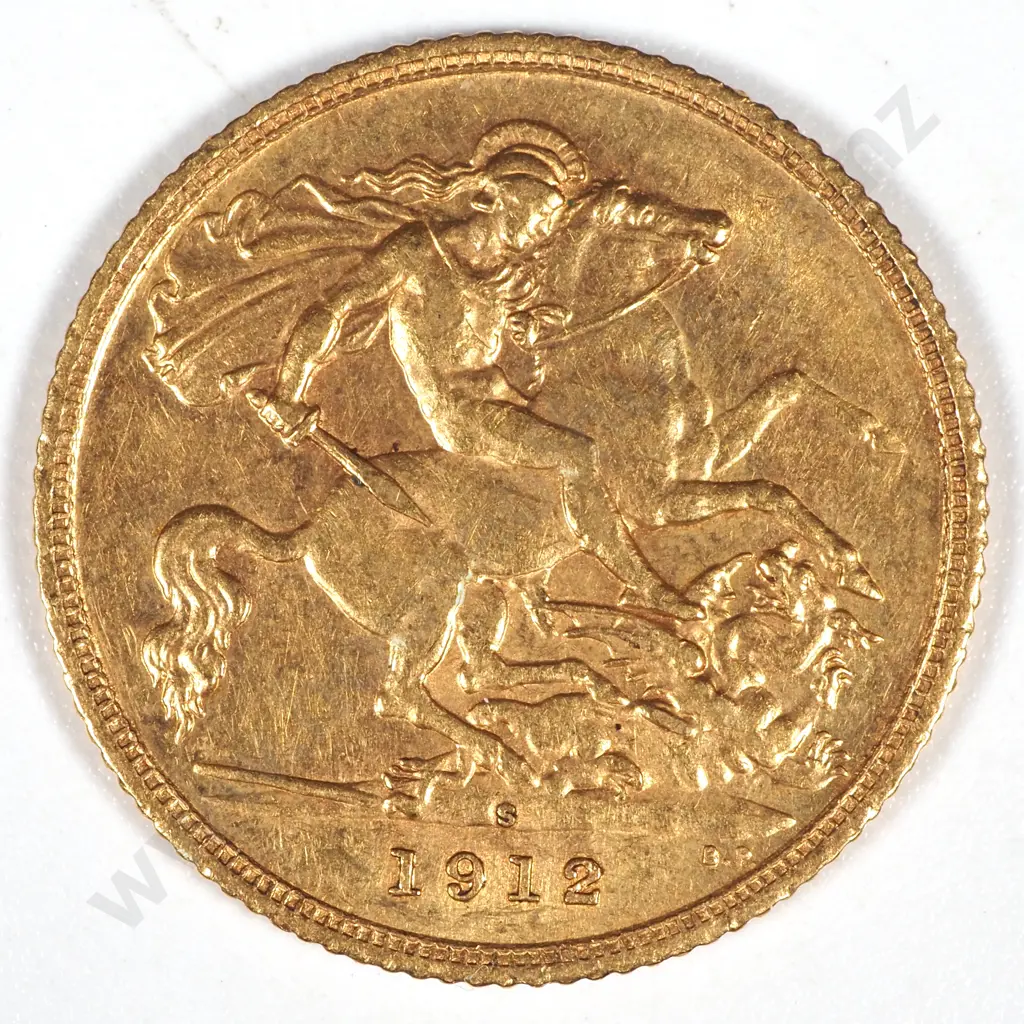 1912 S Australia Half Sovereign - VF  Image 1++