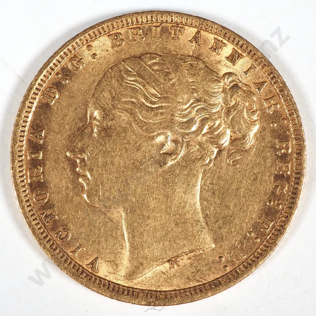 1875 Melbourne Full Sovereign VF  Image 1++