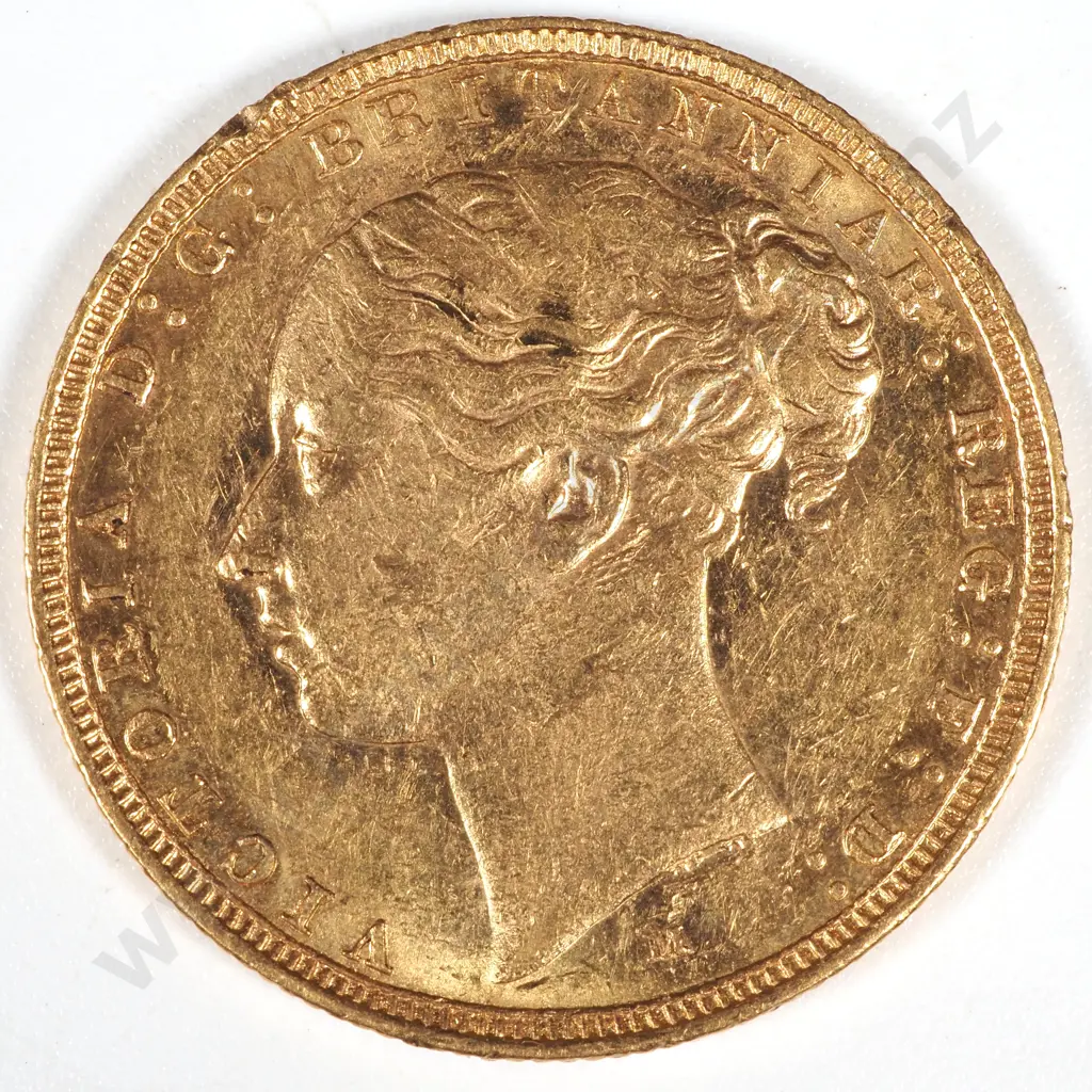 1884 M Australia Full Sovereign EF  Image 1++