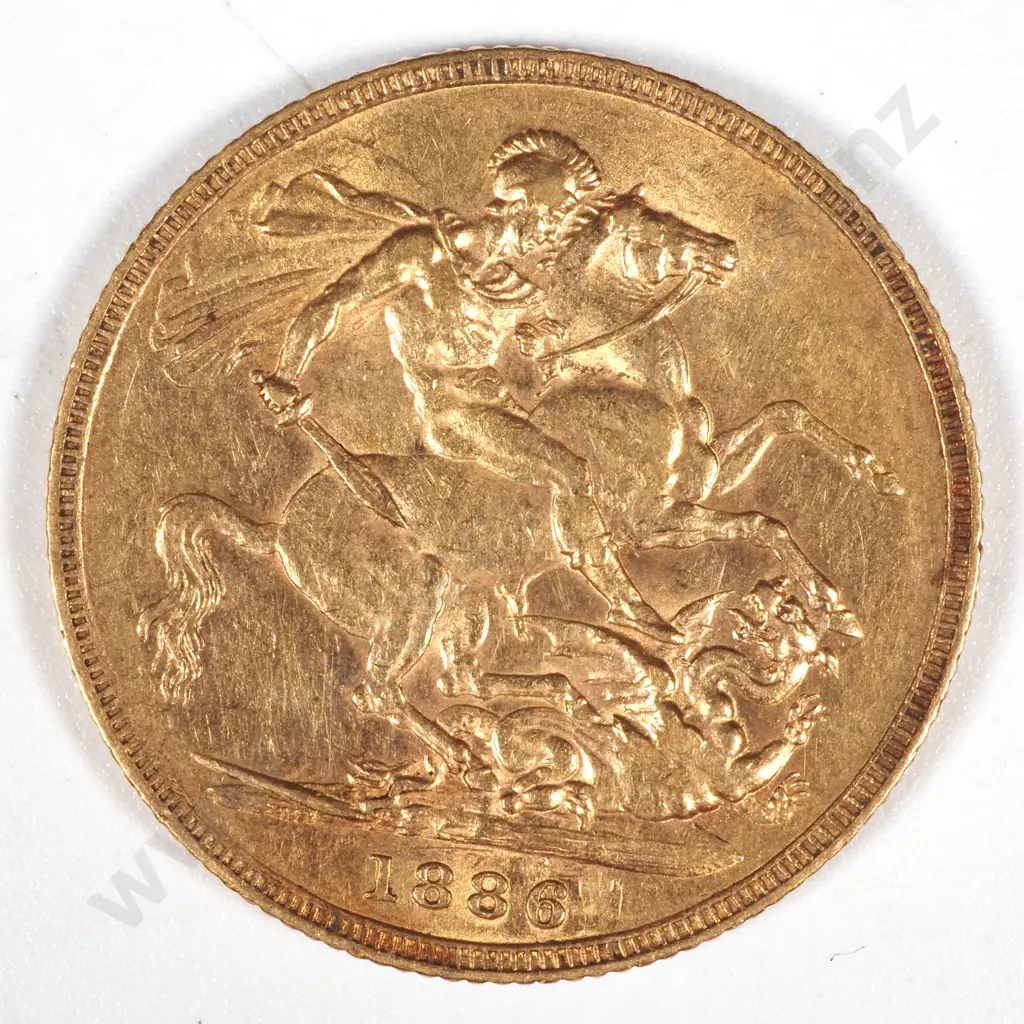1886 S Australia Full Sovereign EF  Image 1++