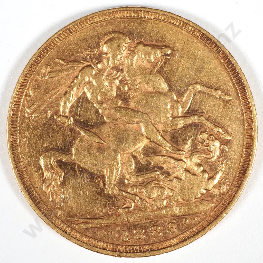 1888 M Australia Full Sovereign VF  Image 1++